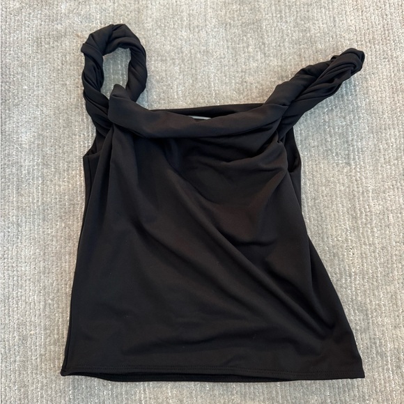 Peppermayo Black Asymmetrical Top - Picture 5 of 7